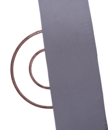 grey plain crepe fabric